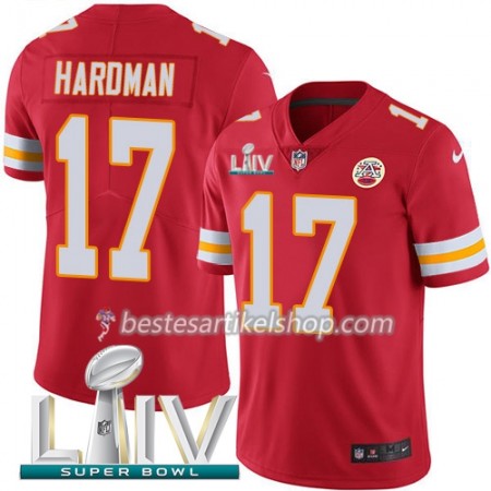 Herren Kansas City Chiefs Trikot Mecole Hardman 17 Nike Röd 2020 Super Bowl LIV